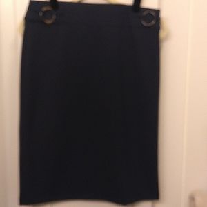 Navy Christopher and Banks Skirt